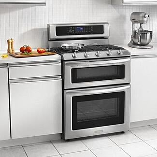 厨房助手安装30英寸不锈钢燃气灶KGRS505XSS