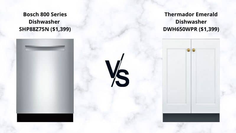 博世- 800系列- vs - thermador翡翠系列——洗碗机