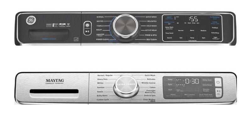 GE-and-Maytag-Front-Load-Washer-controls