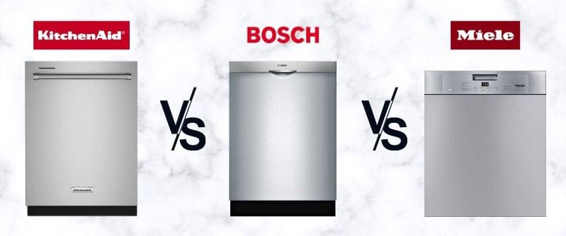 厨房助手- vs -博世- vs - 999 -德国美诺公司洗碗机