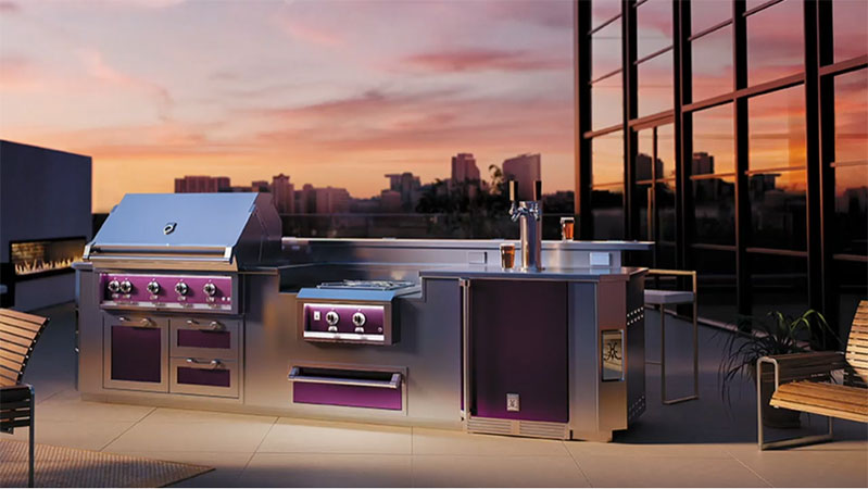 hestan-outdoor-built-in-grill-and-kitchen-in-stainless-steel-and-purple