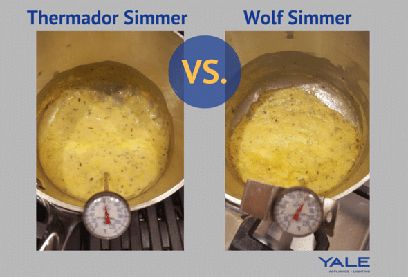 Thermador Simmer vs Wolf Simmer燃烧器